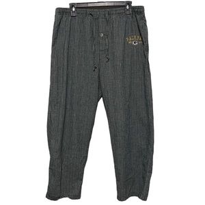 NFL Green Bay Packers Official Authentic Team Sweatpants Green/White Mens Large